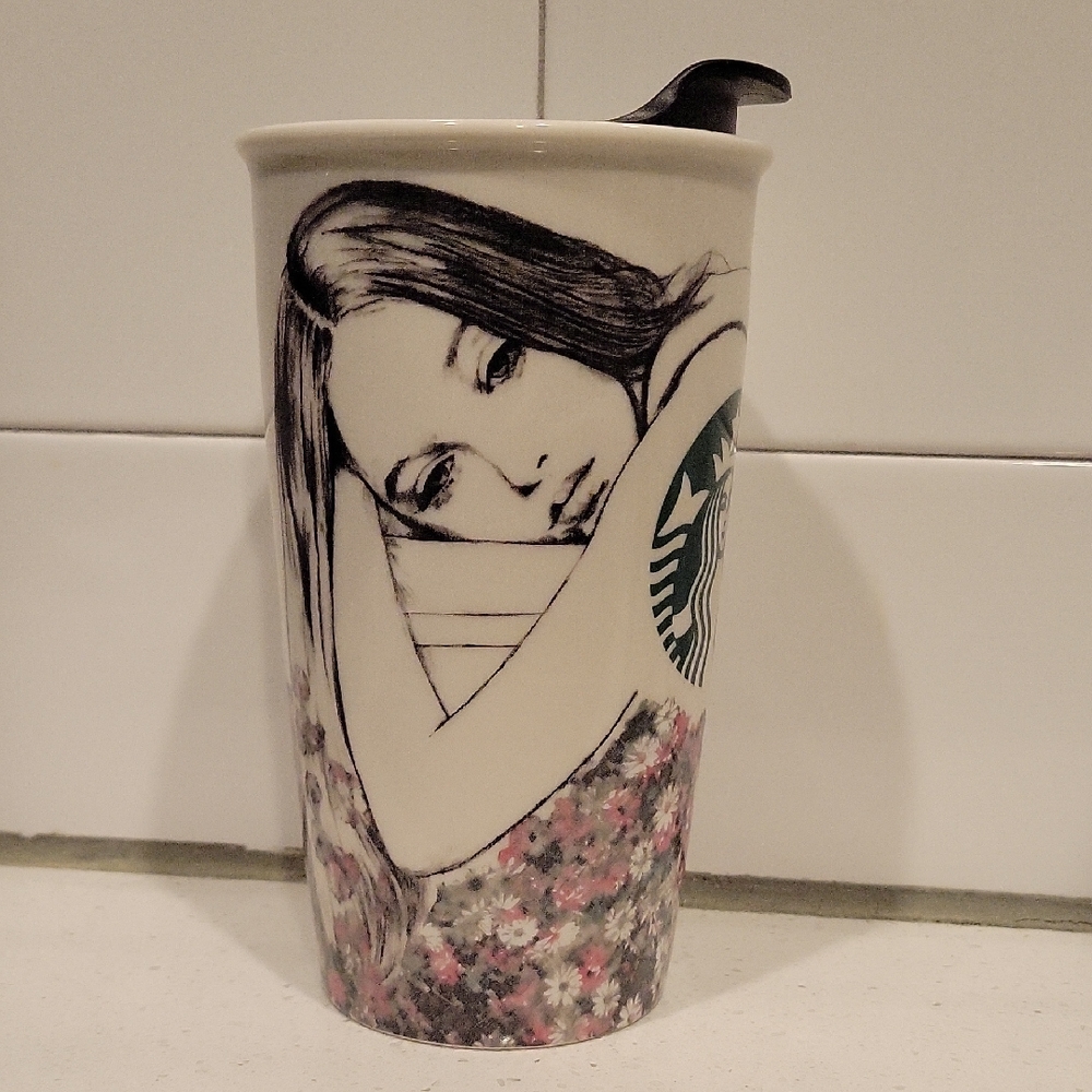 Starbucks 2013 Charlotte Ronson Double Wall Hot Travel Cup